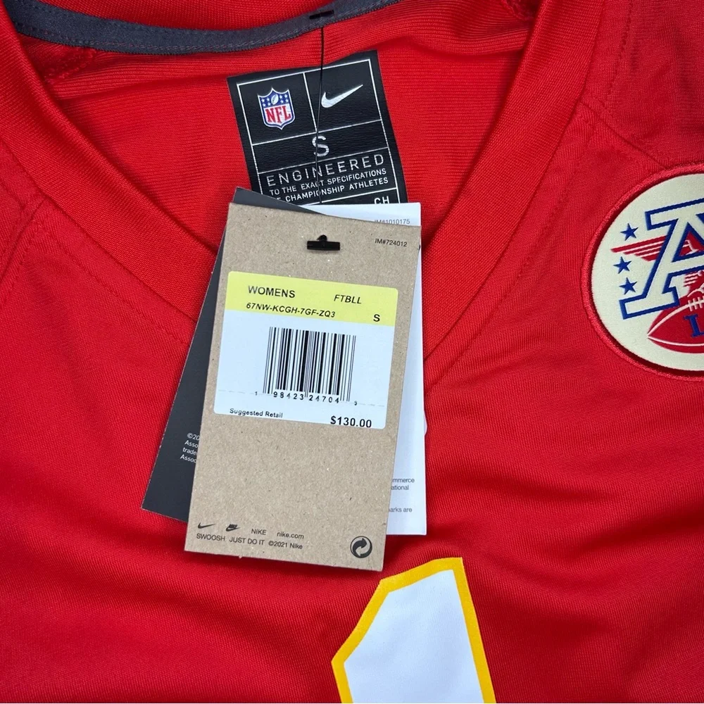 Nike Women’s Kansas City Chiefs Xavier Worthy Game Jersey Red Size‎ Small NWT